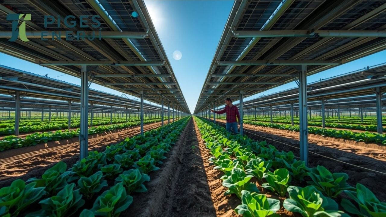 Agrivoltaik (Tarım Üstü GES): Aynı Araziden Hem Mahsul Hem Enerji Hasadı Yapmanın Mühendislik Sırları ????☀️????