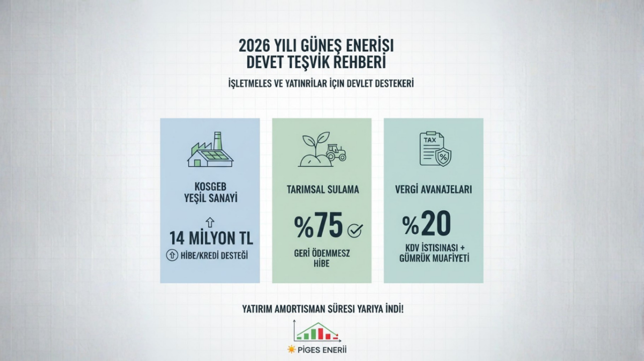2026 Yılında Güneş Enerjisi Devlet Teşvikleri ve Vergi Muafiyetleri