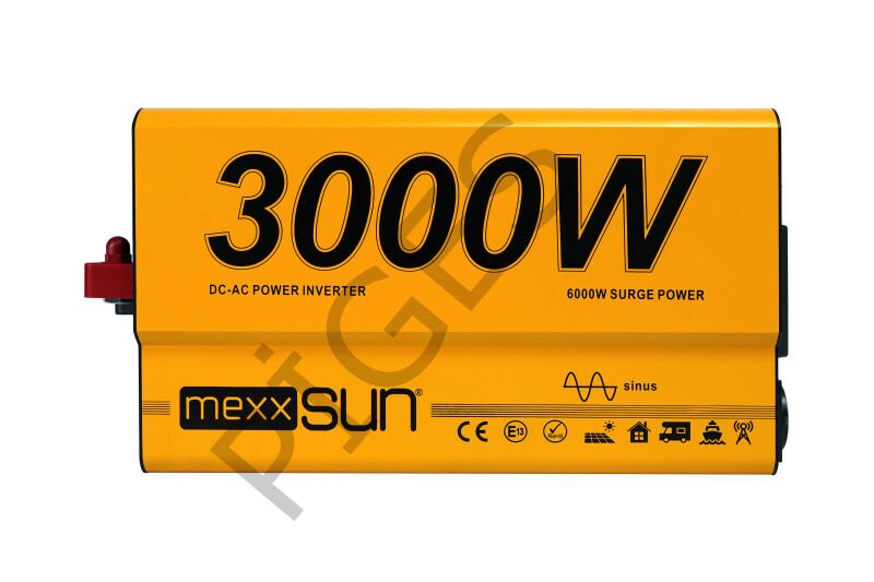 Mexxsun 12 Volt 3000 Watt Tam Sinus inverter