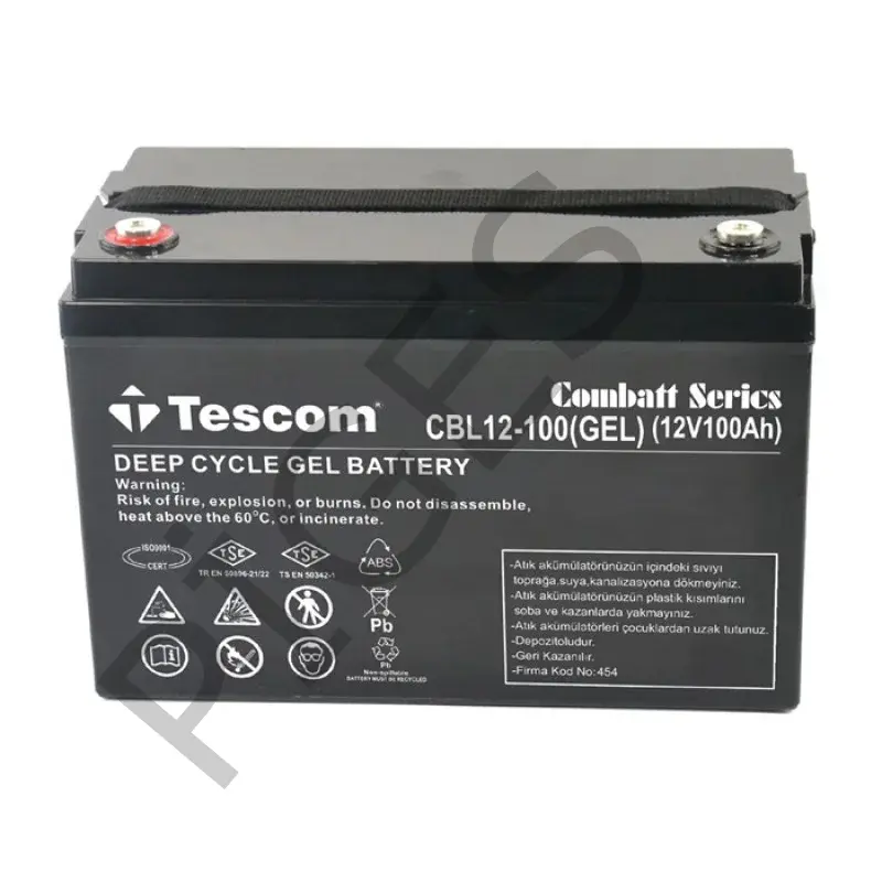 TECCOM COMBATT SERİES 12 VOLT 100 AH JEL AKÜ