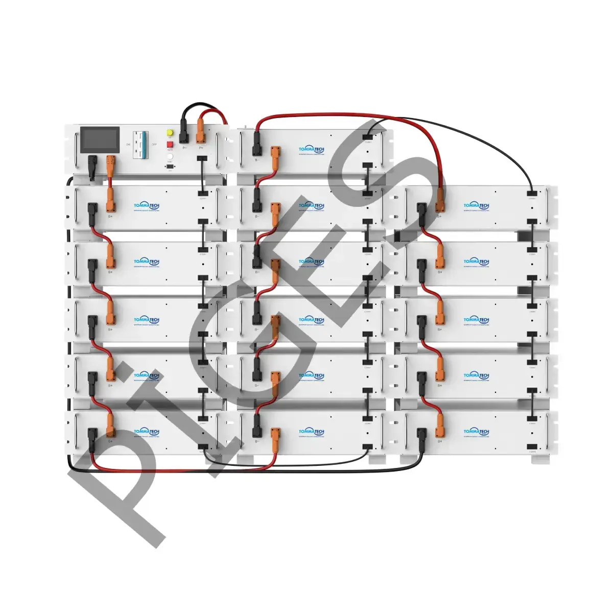 TommaTech 51.2 kWh  Modüler Yüksek Voltajlı batarya  Enerji Depolama Sistemi