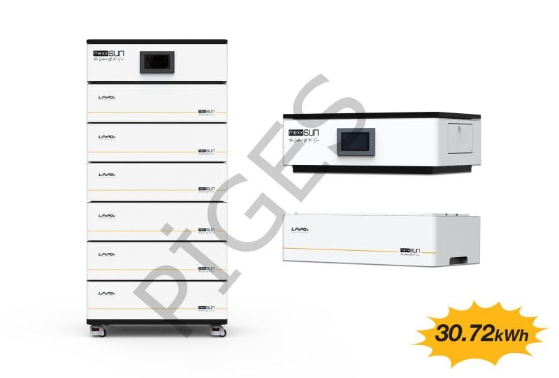 MEXXSUN Yüksek Voltaj Lityum Akü 30.72 kWh