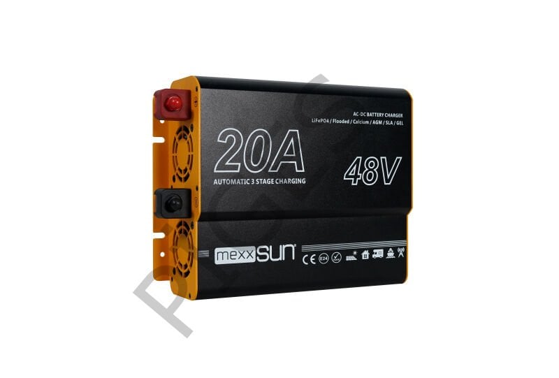 MEXXSUN AC-DC Akü Şarj Cihazı 48V-20A Redresör