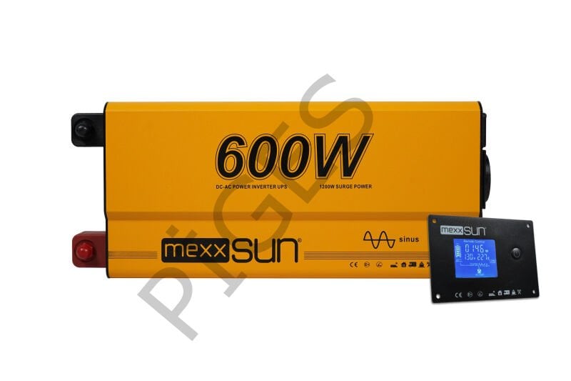 Mexxsun 12 Volt 600 Watt (ATS) Tam Sinus UPS Ekranlı inverter