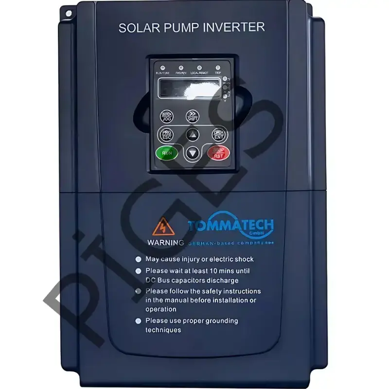 TommaTech 10 hp / 7.5 kW 1000VDC 3 Faz/380VAC Sulama Pompası İnverteri