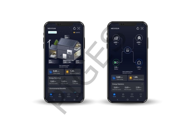 MEXXSUN 12kW - PREMİUM 48V 12kW OFFGRİD HİBRİT AKILLI İNVERTER  (Paralel /Wi-Fi/ Dual Output)