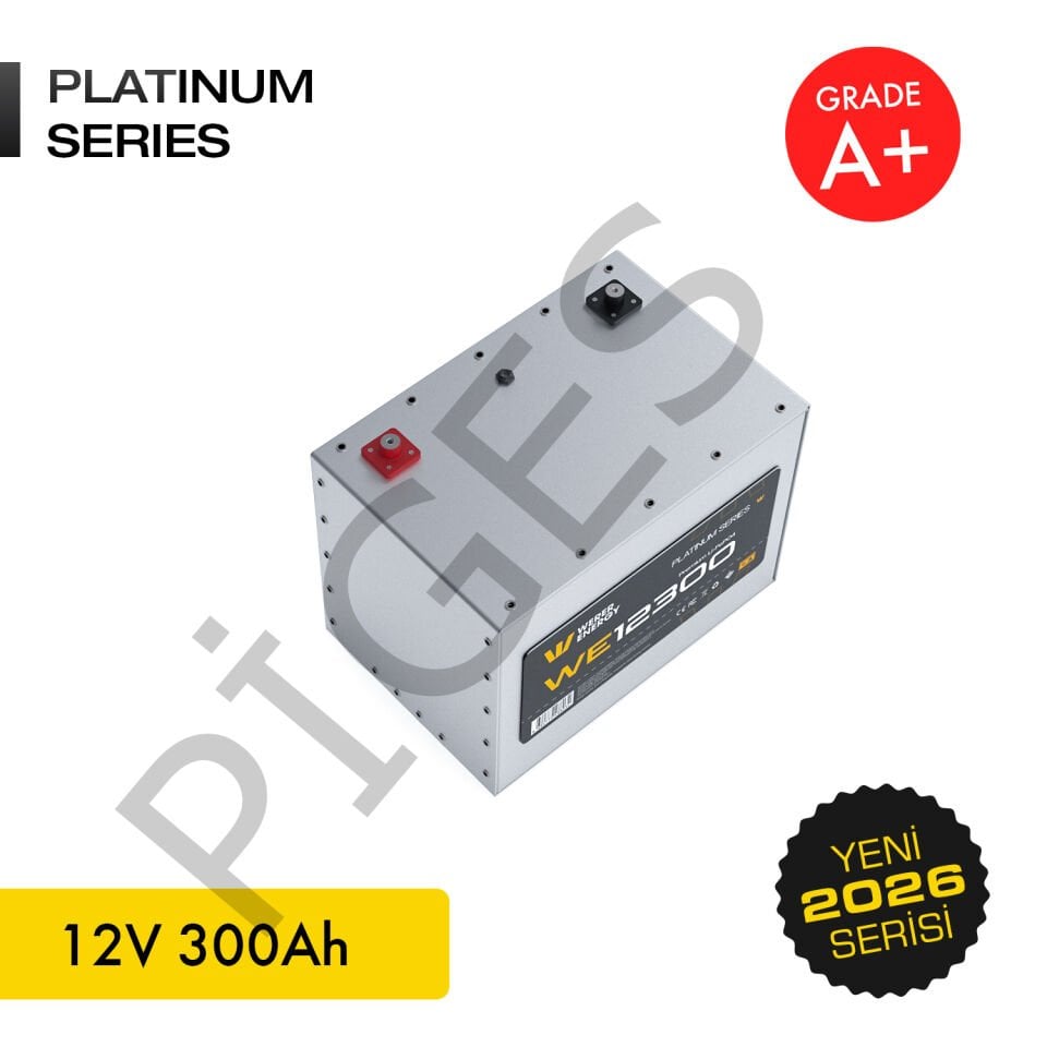 WERER ENERGY 12V | 300 AH LiFePO4 Lityum Demir Fosfat Batarya/Akü – Bluetooth