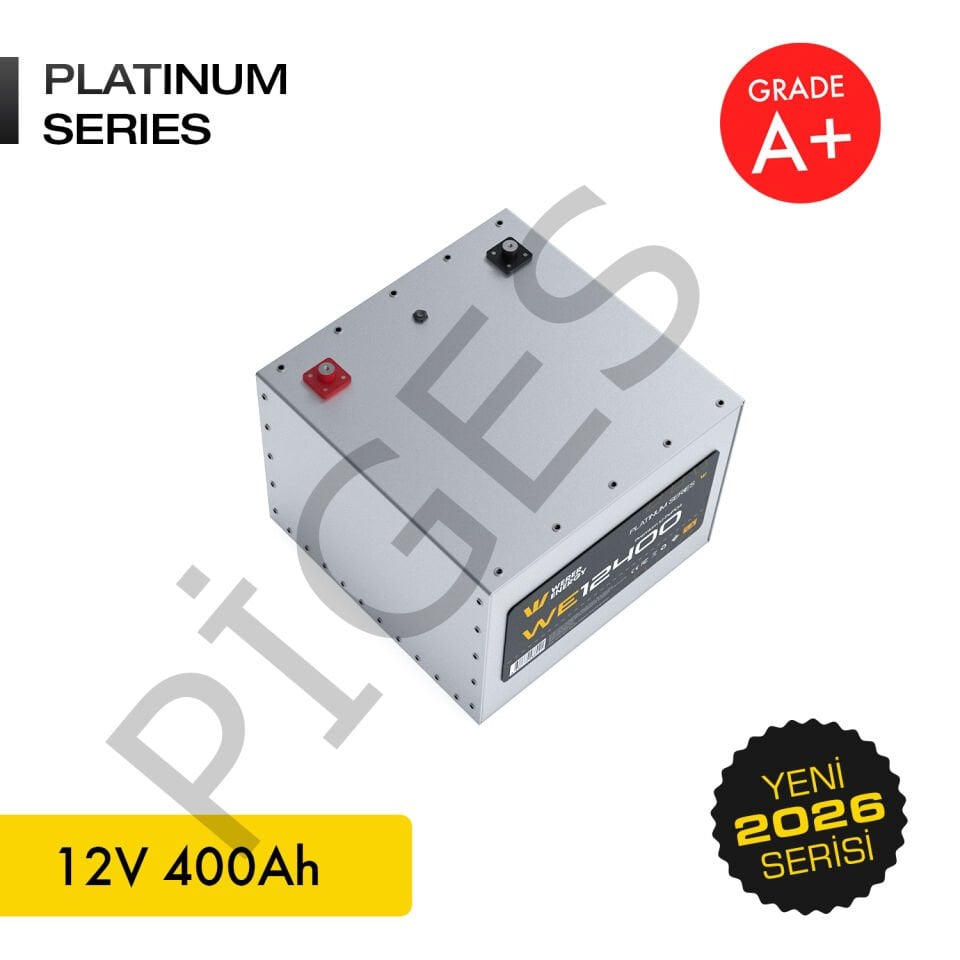 WERER ENERGY 12V | 400 AH LiFePO4 Lityum Demir Fosfat Batarya/Akü – Bluetooth