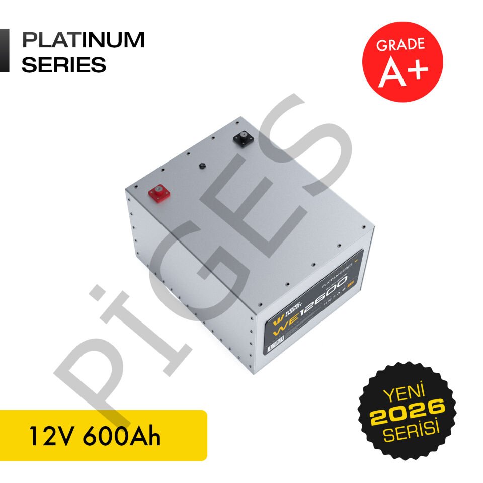 WERER ENERGY 12V | 600 AH LiFePO4 Lityum Demir Fosfat Batarya/Akü – Bluetooth