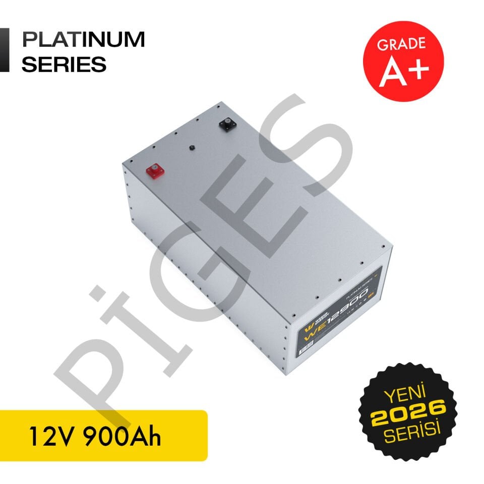 WERER ENERGY 12V | 900 AH LiFePO4 Lityum Demir Fosfat Batarya/Akü – Bluetooth