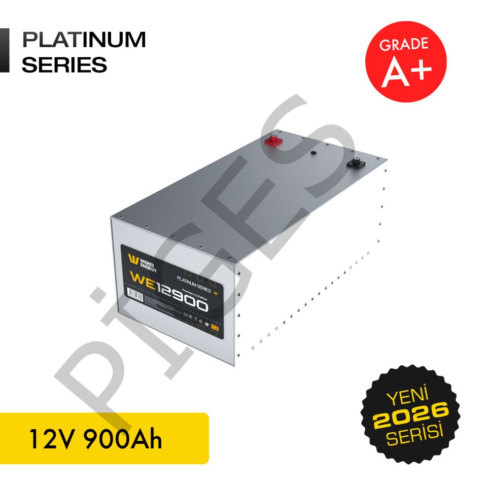 WERER ENERGY 12V | 900 AH LiFePO4 Lityum Demir Fosfat Batarya/Akü – Bluetooth