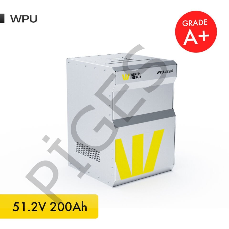 WERER ENERGY 51.2V | 210 AH 10.7 KW WPU LiFePO4 Lityum Demir Fosfat Batarya/Akü – Bluetooth