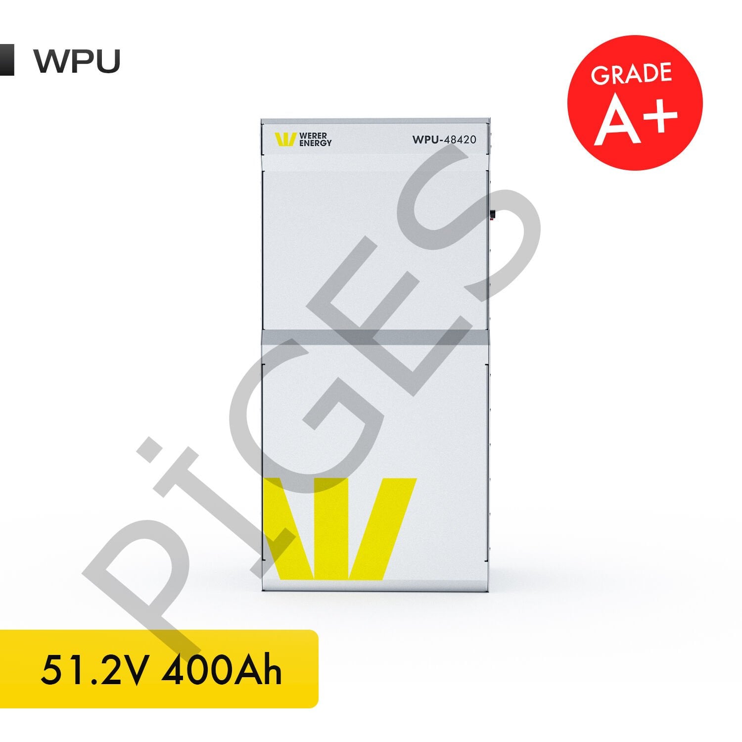 WERER ENERGY 51.2V | 420 AH 21.5  KW WPU LiFePO4 Lityum Demir Fosfat Batarya/Akü – Bluetooth