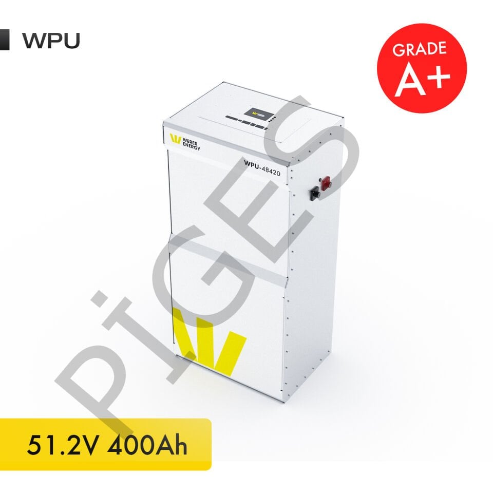WERER ENERGY 51.2V | 420 AH 21.5  KW WPU LiFePO4 Lityum Demir Fosfat Batarya/Akü – Bluetooth
