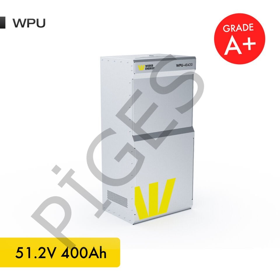 WERER ENERGY 51.2V | 420 AH 21.5  KW WPU LiFePO4 Lityum Demir Fosfat Batarya/Akü – Bluetooth