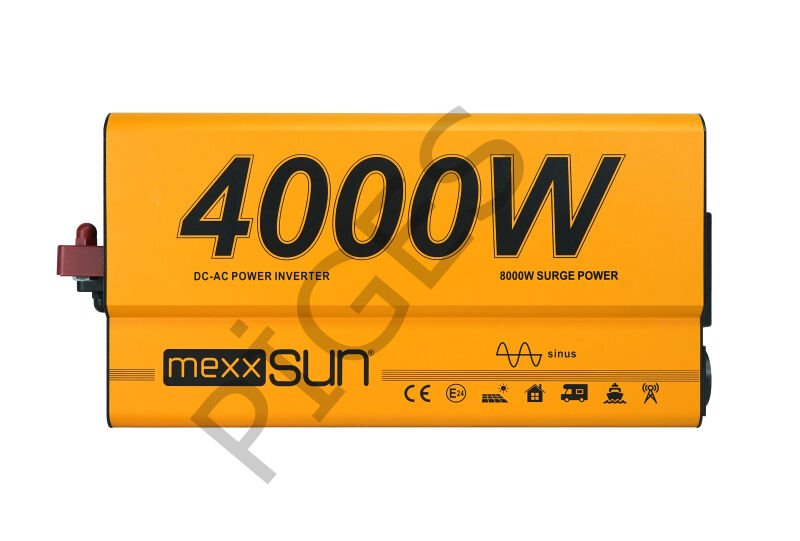 Mexxsun 12 Volt 4000 Watt Tam Sinus inverter